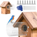 2Pcs Bluebird House Protector Guards, Stainless Steel Birdhouse Hole Entrance Protector for Birdhouse Entrance Protection By Keeping Out Predators and Their Babies Safe
