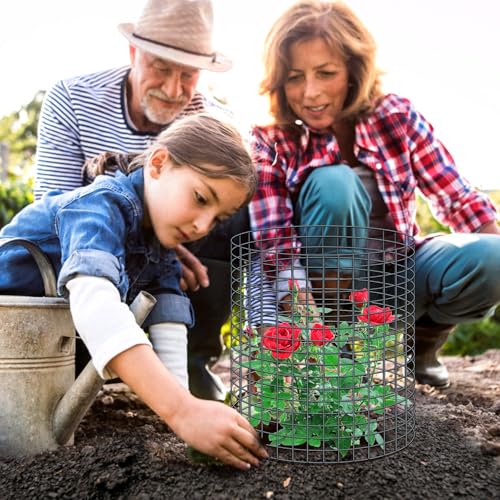 10 Pcs 11.8"x 11.8"/11.8"x 19.6" Available Chicken Wire Cloches for Plants, Plant Protector from Animal, Garden Covers Netting Iron Wire Mesh to Protect Plants Vegetables from Rabbit Squirrel Chicken - size: 11.8"D x 11.8"H