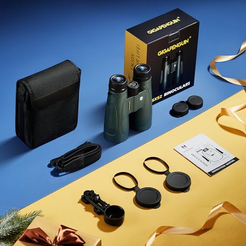 15x52 HD Binoculars for Adults High Powered with Upgraded Phone Adapter | Bright & Sharp HD Optics, Clear Low Light Vision, Large View, Waterproof, Lightweight for Bird Watching Cruise Travel Hunting