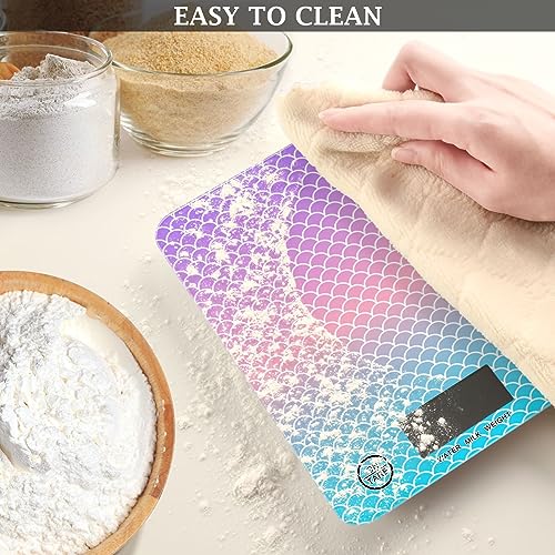 Food Scale Kitchen Scale Food Scales Digital Weight Grams and Ounces Small Electronic Food Scale for Baking Cooking Gradient Fish Scale - color: Gradient Fish Scale
