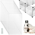 PETKNOWS 12 Pack 11.8 x 7.9 inch Clear Cage Edge Liner Protection for Rabbit | Plastic Pet Cage Liner,Guinea Pig and Rabbit, Cage Edge Liner Protection and Urine Guard , 50 Zip Ties Included - color: Transparent, size: 30X20 CM
