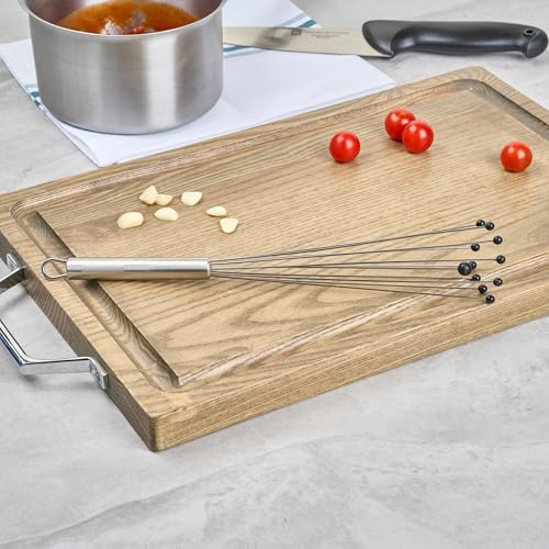 Restaurantware 12.5 in Stainless Steel Ball Whisk with Silicone Tips - German Standard Sauce & Gravy Whisk, Non-Scratch, Dishwasher Safe - Non-Stick Silicone Ball Whisk for Baking - color: Ball Whisk with Silicone Tips, size: 12 1/2"