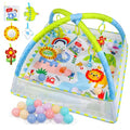 Dr.Rapeti Baby Play Mat, Baby Play Gym, Playmat & Floor Gyms, Baby Ball Pit | 32x32inches Activity Gym Mat, Play Mat with Play Arch, Thick Non Toxic Playmats, Sensory Exploration Motor Skill Development - size: 32*32inch