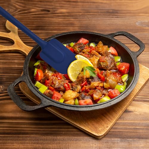 Mrs. Anderson’s Baking Silicone Spatula, Flexible And Nonstick, One-Piece Design, Navy, For Mixing, Folding, Scraping, Baking, And Cooking - color: Navy, size: 10.5-Inch, Spatula