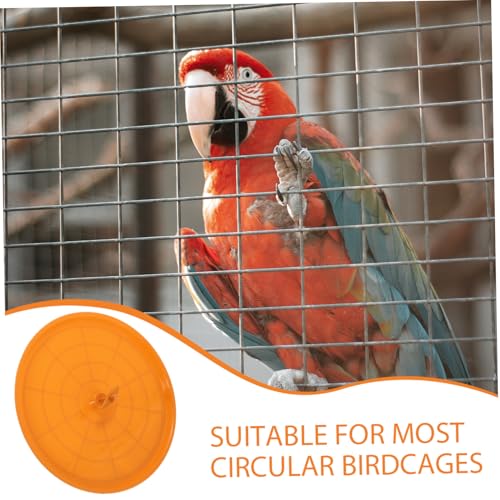 Toyvian Bird Cage Bottom Tray Waterproof Plastic Poop Tray for Birds Parrot Cage Accessories Replacement Litter Holder Compatible Birdcages - color: Light Brown