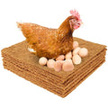 10PCS Chicken Nesting Pads for Chicken, 13x13 Washable Nesting Box Pads, Reusable Hens Nest Bedding Mats, Natural Bird Nest Liner, for Indoor Outdoor Hen Laying Eggs