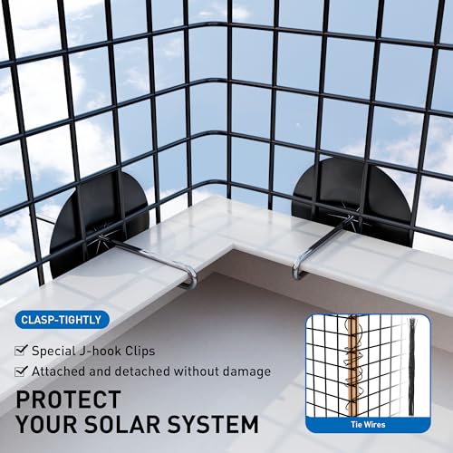 Solar Panel Bird Guard 6 Inch x 100 Ft for Pigeon Squirrel | PVC Coated Welded Wire Mesh Critter Guard for Solar Panels with Fasteners, Solar Screen for Pigeon Netting Bird Proof - color: 6IN x 100FT