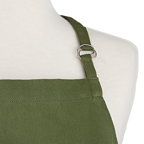 DII Everyday Basic Kitchen Collection - color: Sage, size: Regular Size Chef Apron