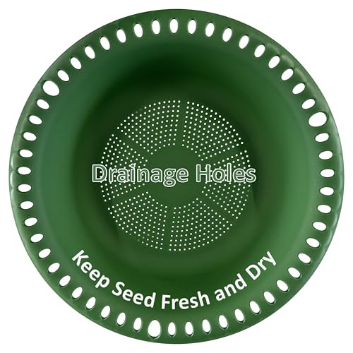 Hanging Bird Feeder Tray with Drainage Holes for Outside, Bird Seed Catcher Tray, Feeding Station (14 inch, Green) - color: Green, size: 14 inch