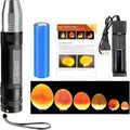 Egg Candler for Chicken Eggs, Rechargeable USB Egg Candling Light | High-Intensity Egg Candler Tester for Dark Eggs, All Chicken, Duck, and Quail - color: Black