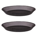 2pcs Metal Round Bird Feeders Tray, Wild Birds Seed Feeder, Mesh Tray Outdoor Accessory for Humming Bird Feeders Station - color: Metal Tray(28CM)*2