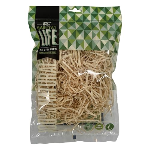 Aspen Wood Excelsior, Ribbon Cut, Small 1-Pack | Natural Aspen Wood Excelsior for Crafts & Animal Bedding, Cages, Soft & Absorbent, Dye-Free, Family Owned, USA Made - size: Small 1-pack, style: Ribbon Cut