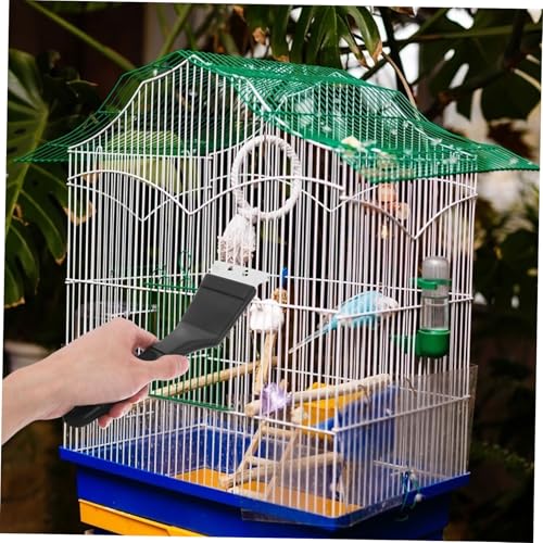 HANABASS Birdcage Cleaning Brush Bird Litter Scraper Stainless Steel for Bird Lovers