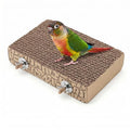 YUXIANLB 7.3 Inch Paper Bird Toys, Parrot Perch Platform Clean Beak | flat grinding stand cage, reduce boredom, Release Stress, conure paw shredder toy, parakeet cockatiel conure mynah