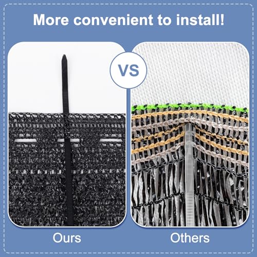 LOVE STORY 6x8FT 70% Black Shade Cloth Sun Shade Net UV Resistant Mesh Tarp Plant Cover Sunblock Net for Garden,Greenhouse,Vegetables,Flowers - color: 70% Shade-Black, size: 6FTx8FT