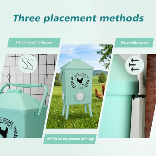 Tgeyd Automatic Chicken Feeder and Waterer Set(4.2Gal/21Lb) with Stand Legs, Sloped Roof Design, Gravity-Fed System for Poultry,Chicken Coop Accessories
