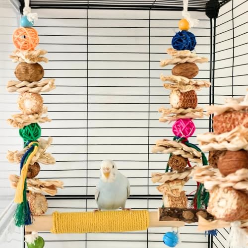 Bird Swings Toys for Parakeets Parrot,Bird Cage Hanging Chew Toys | Bird Cage Hanging, Chew Toys