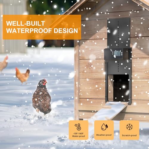 Automatic Chicken Coop Door Solar Powered