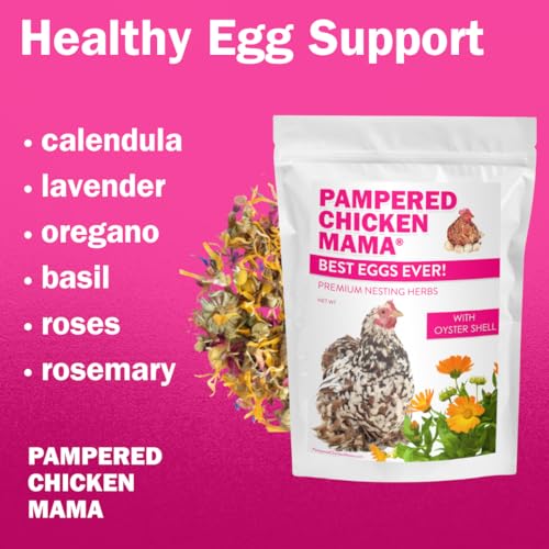Pampered Chicken Mama Best Eggs Ever! Nesting Herbs for Chickens (10 Ounces) | Chicken Nesting Herbs - size: 10 Ounce (Pack of 1)
