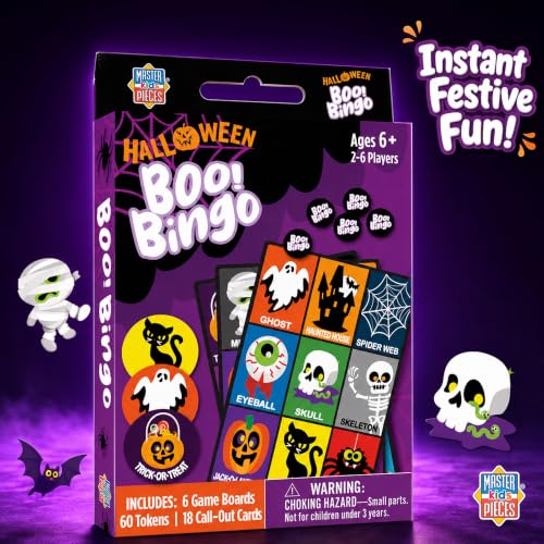 Masterpieces Family Games - Halloween Boo! Bingo Game - style: Halloween