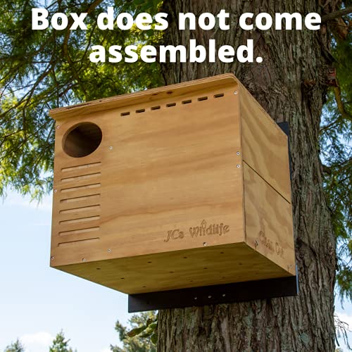 Barn Owl Nesting Box: Do It Yourself Assembly Kit Owl House- Build Your Own Barn Owl Box - Screws, Mounting Hardware, Instructions and Nesting Material Included