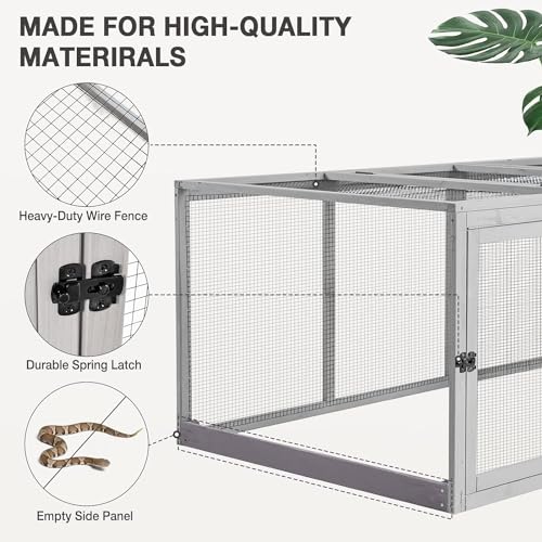 Large Chicken Coop Run Extension-Durable Chicken Enclosure for Chicks, Ducks, Rabbits(20.73 Ft²)