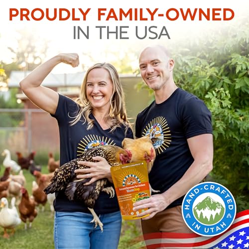WormStop Natural Chicken Dewormer Powder – All-Natural Herbal Blend for Daily Wellness - Chicken Wormer is Safe for Eggs & All Ages - Garlic, Pumpkin Seed, Wormwood - USA (8 oz)