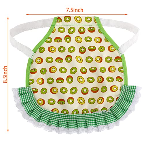PETKNOWS 3 Pack Chicken Saddles for Hens with Elastic Straps | Cotton Fabric, Feather Protection for Small Medium Large Hens, Wing Elastic Straps, Hen Apron Care Supplies - color: Red Yellow Green