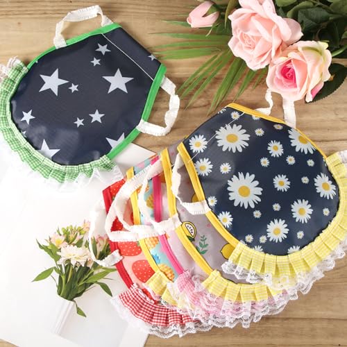 9pcs Chicken Saddle for Hens, Chicken Aprons for Hens Waterproof Printed Hen Saddle Chicken Vest Jacket Clothes for Poultry Back Feather Protection Protector Supplies Fits Small Medium Hen Accessories