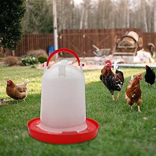 Chick Feeder Waterer Kit, Hanging 1.5kg Feeder and 1.5L Waterer | for Baby Chicks Brooder Coop Accessories, Suitable for Duck Quail Pigeon Poultry Farm, Easy to Assemble and Clean