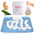 50 Pcs Bird Cage Liner, Leak-Proof Bird Cage Liners 14.17 * 10.23inch, Rabbit Litter Box Liners, Quick Cleanup Essential for Small Animals Indoor Use