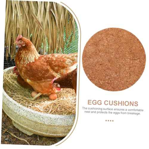 Outanaya 4pcs Egg Hatching Leak Gasket Nesting Pads for Chicken Coop Cocopeat Mat - size: 30.00X30.00X0.90CM