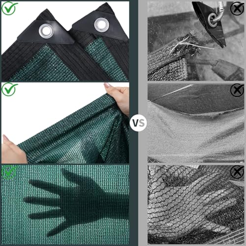 Garden Shade Cloth 80% Sun Shade Cloth with Grommets,Pergola Shade Cover Canopy,Mesh Tarp Sun Screens for Patio,Outdoor,Garden,Backyard[Green 3×12FT] - size: 3×12FT