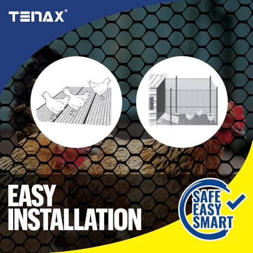 Tenax 2A230090 Poultry Fence 3' x 25' Black Made in USA - color: Black, size: 3-ft x 25-ft