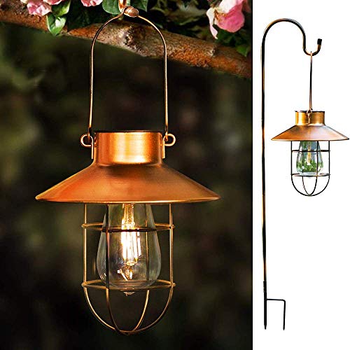 2 Pack 35 inch Shepherd Hook for Outdoor | Hanging Solar Light, Bird Feeders, Lanterns, Mason Jars, Garden Stake and Wedding Decor, Black