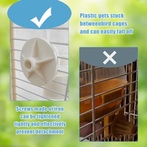 Automatic Pet Bird Water Feeder, Bird Water Dispenser for Cage, Bird Cage Suspended Automatic Water Dispenser, Bird Feeders for Parakeet Budgie Cockatiel Lovebirds Canary Finch (150ml) - size: 150ml