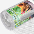 Hardware Cloth 1/4 Inch 48 x 100 Ft 23-Gauge Hot-dip Galvanized After Welding Fence Wire Mesh Roll Chicken Rabbit Snake Cage Welding Fencing - color: Silver, size: 1/4 inch 48" x 100 ft 23Ga