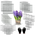 30 Pcs Root Guard Gopher Proof Stainless Wire Steel Baskets, 1 Gallon 3 Gallon 5 Gallon 10 Gallon Gophers Moles Voles Mesh Baskets Protect Plant Roots Tubers Trees Flowers Crops（Mix Size） | Mix 4 Sizes Mesh Cage with Gloves Root Protection for Gophers Mol