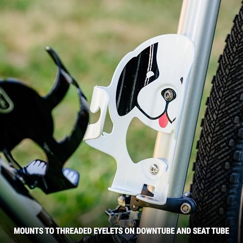 Portland Design Works Water Bottle Cage - Lightweight Water Bottle Holder for Bikes, Very Good Dog Cage, Black - style: Very Good Dog Cage - Black