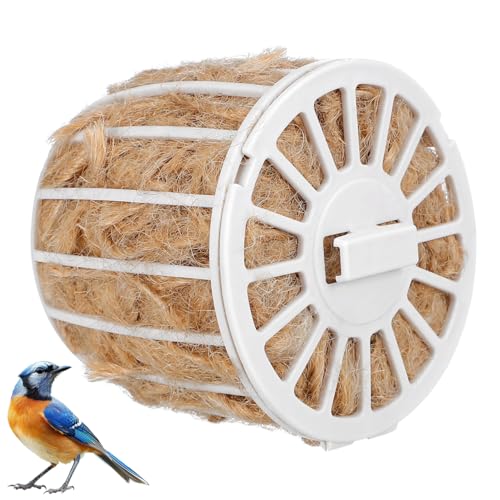 Totority Natural Jute Bird Nesting Material Kit with Mixed Fillings | Soft Durable Eco-Friendly Nest Pads for Hummingbirds, Canaries, Finches, Parakeets, Ideal for Garden & Aviary Use
