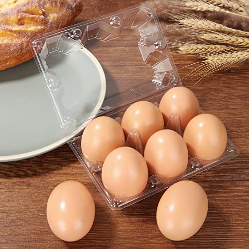 100PCS Plastic Egg Cartons Bulk 2x3 Egg Holders Style Holds 6 Eggs - Half Dozen Storage Perfect for Family Pasture, Groceries Chicken Farm, Refrigerator Storage