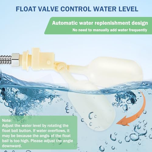 Automatic Chicken Waterer Stainless Steel Pigeon Water Poultry Water Dispenser Automatic Filling Water with Float Valve for Turkey Quail Duck Goose