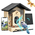 Bird Feeder with Camera Solar Powered, Upgraded 1.5L Smart Bird Feeder Camera for Bird Watching, Auto Capture & Instant Real-time Notifications, Ideal Gift for Bird Lovers