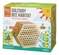 Toysmith Beetle & Bee Solitary Habitat Kit, Wooden Outdoor Science Toy | Kids Outdoor Toy, Bee House Craft, Garden Kit Learning, 13 FSC Wood Pieces, No Glue Hardware, Age 8+ Pollinator Activity - style: Solitary Bee Habitat