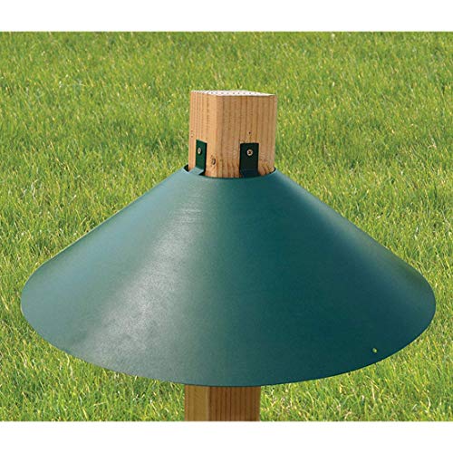 Woodlink Metal Wrap Around Bird House and Feeder Squirrel Baffle Guard for 4 x 4 Inch Pole Post (2 Pack) - size: 2 Pack