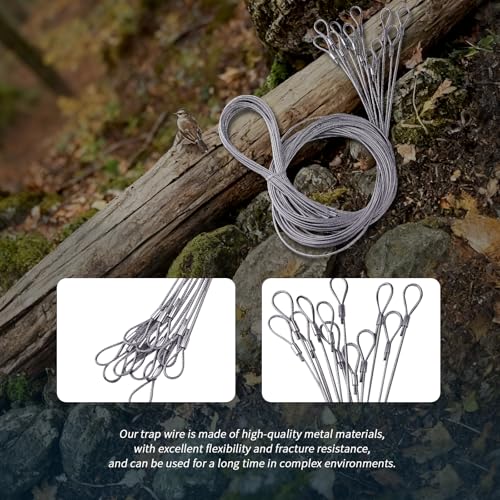 12Pcs Trap Wire (72in 7x7 5/64 Cable) Fits for Traps Extension