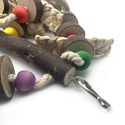 EBaokuup Wood Bird Chewing Toys-Blocks Parrot Tearing Toys Best for Finch,Budgie,Parakeets,Cockatiels, Conures,Love Birds and Amazon Parrots (Pack of 2) - size: style 11 (Pack of 2)