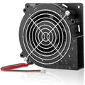 GDSTIME 120mm x 32mm Blower 12V Waterproof IP67 Fan 2Pin Dual Ball Bearing | High Airflow, Squirrel Cage, DC Brushless, Centrifugal, for RV Fridge, Car Audio Amplifiers, PSU, Inverter, Fireplace Cooling - size: 120x32mm