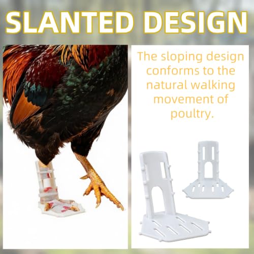 4 Sizes Poultry Leg-Splint Set, Leg Support for Injured Chicken, Goose, Duck