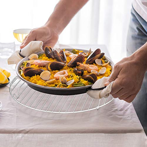 E-far 10½ Inch Round Cooling Cooking Racks, Stainless Steel Round Steaming Baking Rack Set of 2, Multi-Purpose for Canning Air Fryer Pressure Cooker, Dishwasher Safe - size: 10.5"